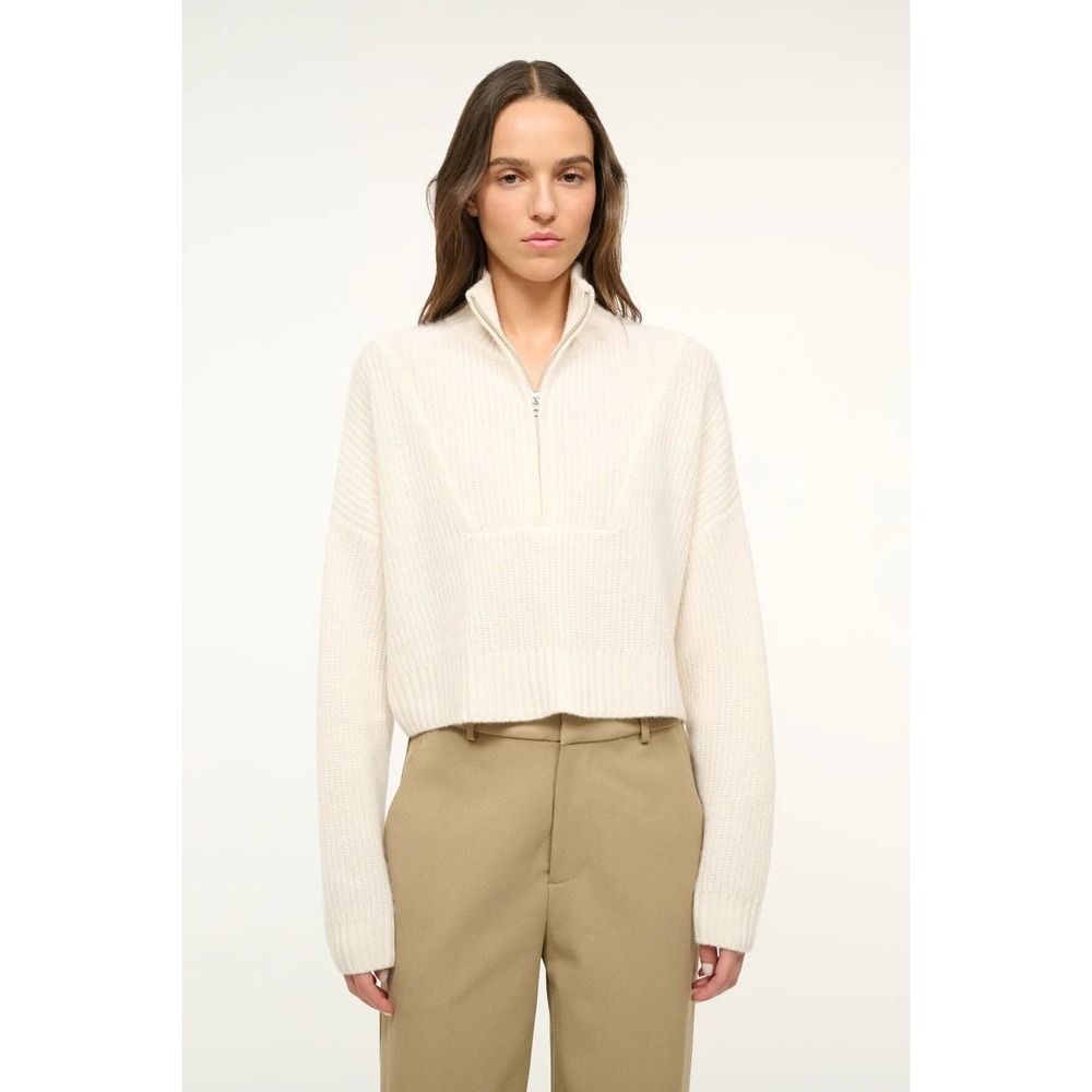New NWT Staud‎ Hampton Sweater Cashmere Cropped